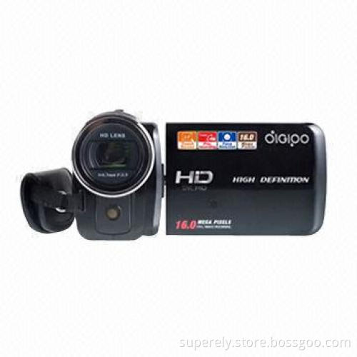 Digital Video Camera with 3.0-inch Touchscreen, 16x Digital Zoom and Li-ion Battery